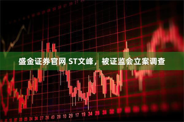 盛金证券官网 ST文峰,被证监会立案调查